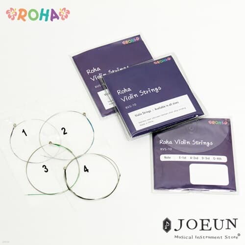 [ROHA] 로하 입문용 바이올린 현 세트 RVS-10 연습용 스트링