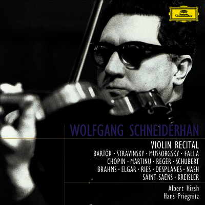 슈나이더한 - 바이올린 리사이틀 (Wolfgang Schneiderhan - Violin Recital) (Ltd. Ed)(UHQCD)(일본반) - Wolfgang Schneiderhan
