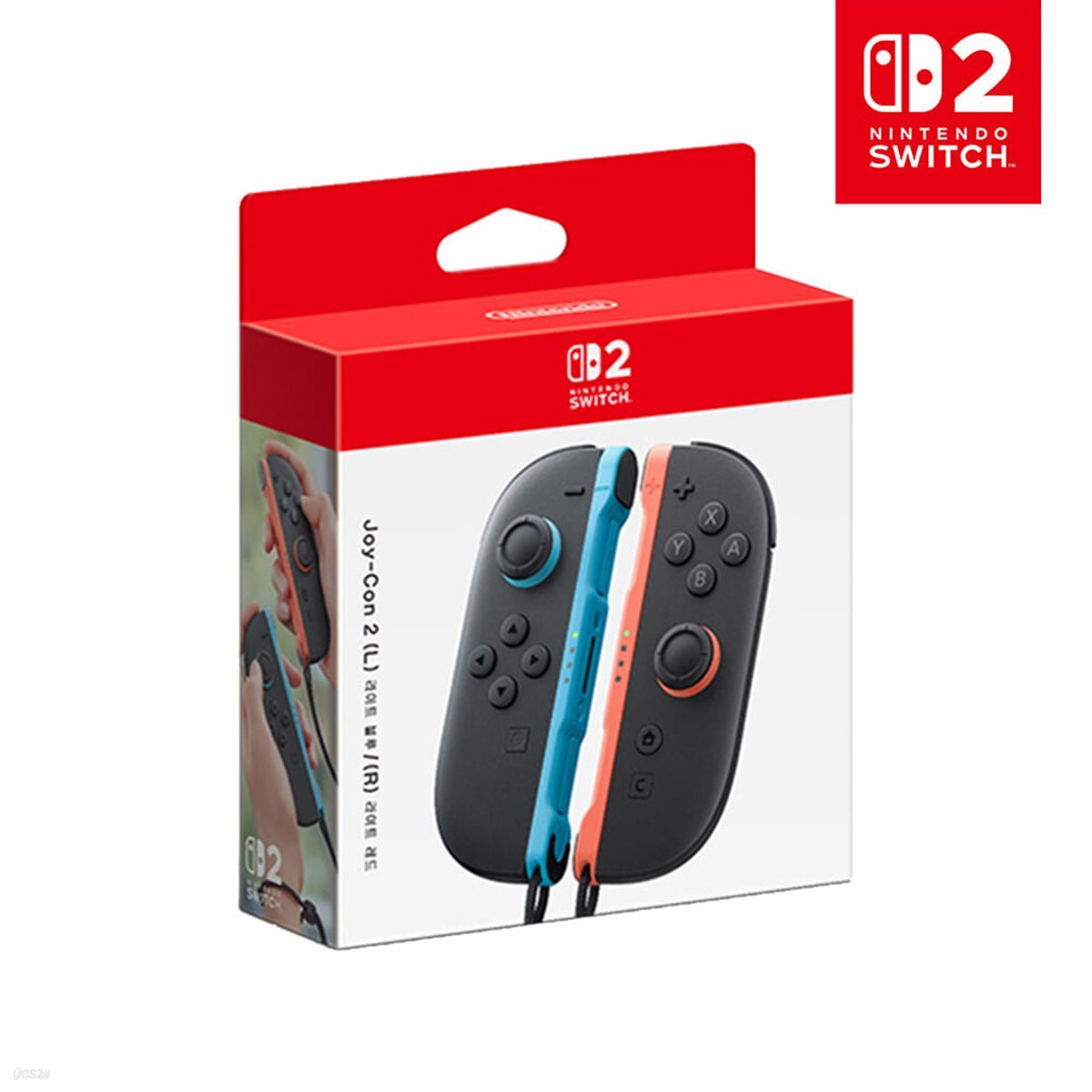 닌텐도 스위치2 조이콘2 라이트 블루/라이트 레드 (스트랩 포함) | 주식회사 에스엠퓨처스 - 예스24