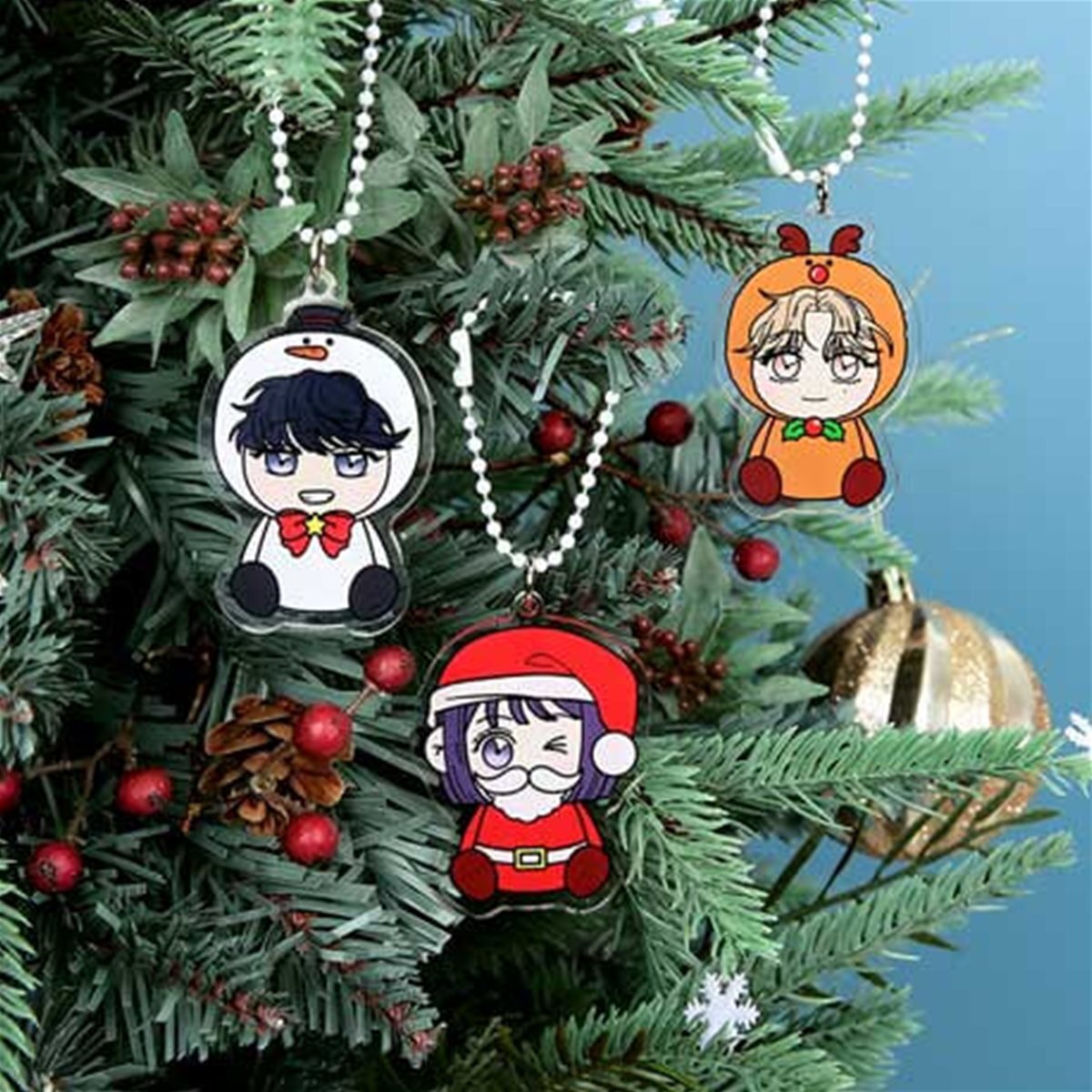 작전명 순정 크리스마스 오너먼트 키링 3종