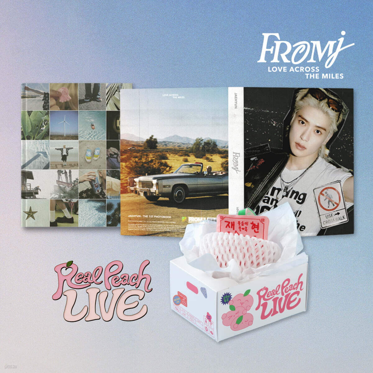 JAEHYUN ‘Real Peach LIVE’ [DIGITAL CODE] + THE 1ST PHOTOBOOK [FROM J : LOVE ACROSS THE MILES] SET