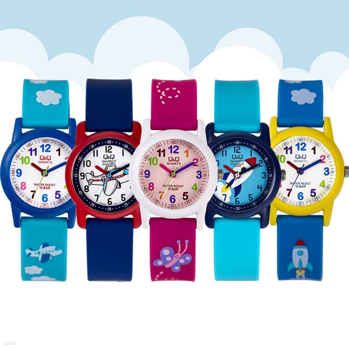 큐앤큐 어린이시계 초등학생 유치원 어린이날 선물 방수 전자 아동 유아용 손목시계
