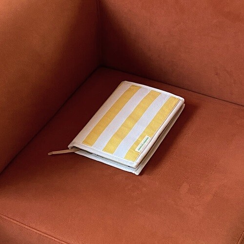 몰타 스트라이프 북커버 ( 옐로우 )