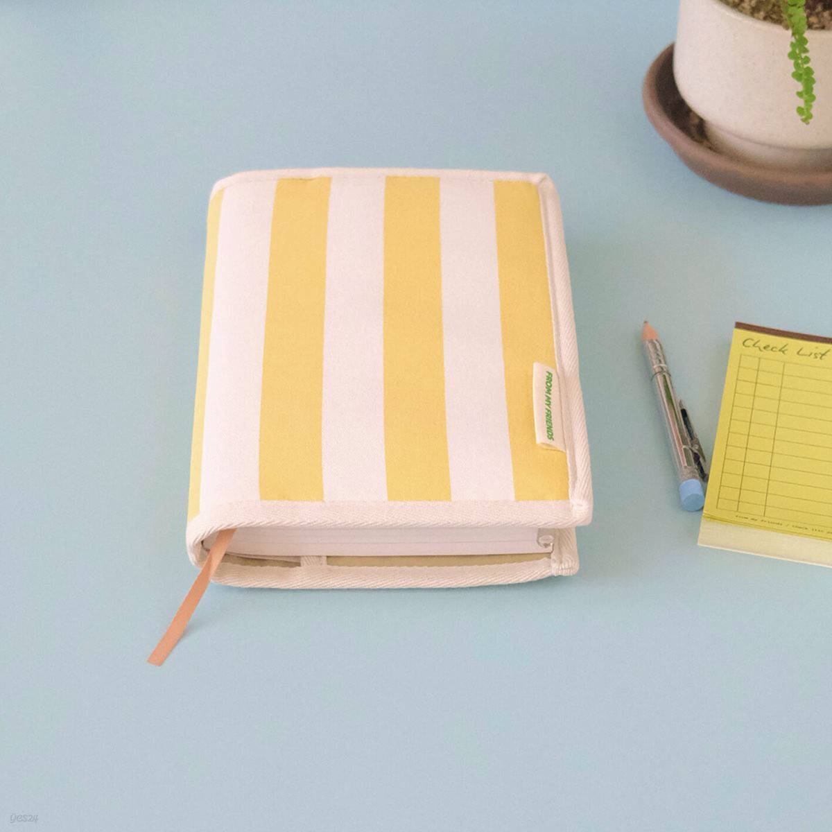 몰타 스트라이프 북커버 ( 옐로우 )