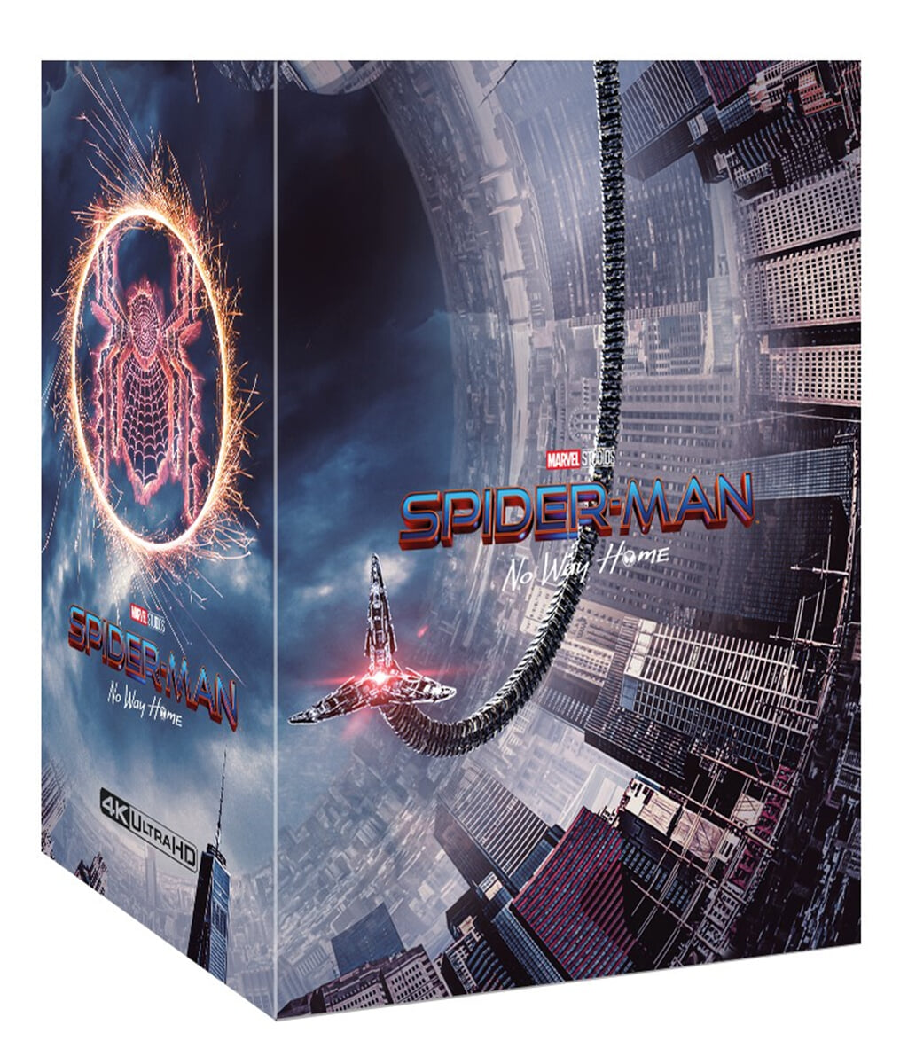 스파이더맨: 노 웨이 홈 (8Disc, 4K UHD 원 클릭 박스세트 스틸북 한정판) : 블루레이