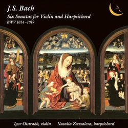 Bach : Sonata for Violin and Harpsichord : OistrakhZertsalova