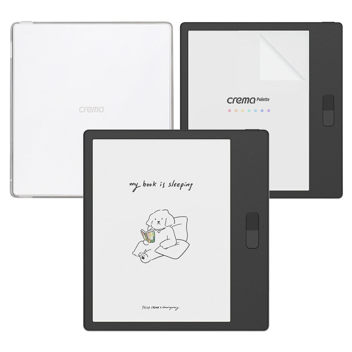 크레마 팔레트 블랙 + 필름 + 젤리케이스 이북리더기