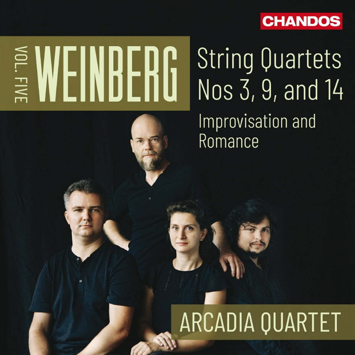Arcadia Quartet 바인베르크: 현악 사중주 5집 3번 9번 14번 (Weinberg: String Quartets Vol.5)