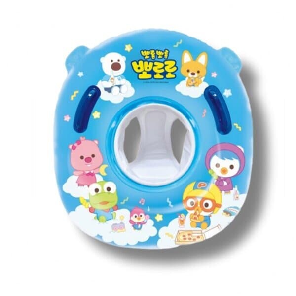 뽀로로 쿠션보행기 튜브 유아 물놀이 튜브 보행기형 안전손잡이 포함