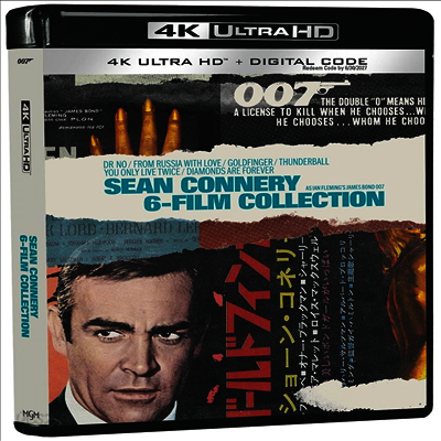 007: James Bond - Sean Connery 6-Film Collection (007: 제임스 본드 - 숀 코네리 6 필름 컬렉션)(Boxset)(한글무자막)(4K Ultra HD)