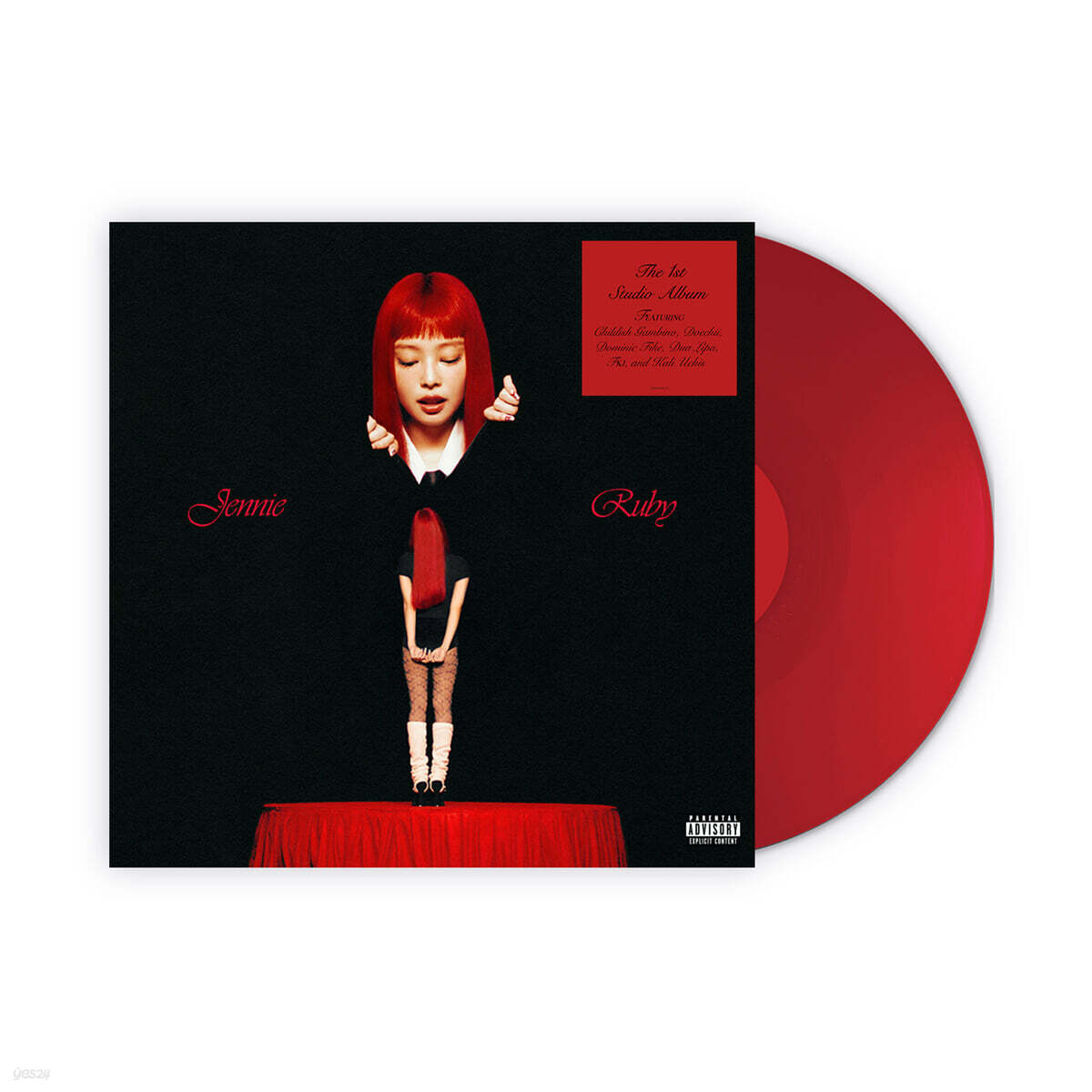 제니 (JENNIE) - The 1st Studio Album : Ruby (Unsigned) [레드 컬러 LP]