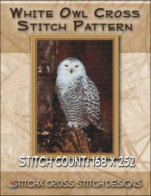 White Owl Cross Stitch Pattern