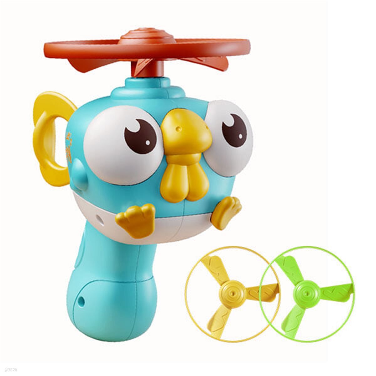 조이키즈 손으로 당기면 날아가는 캐치플라잉 꼬꼬  비행접시 프로펠러 장난감 야외놀이