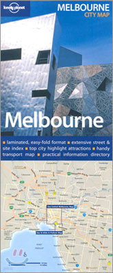 Lonely Planet Melbourne City Map