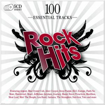 Various Artists - 100 Essential Rock Hits (6CD Boxset)