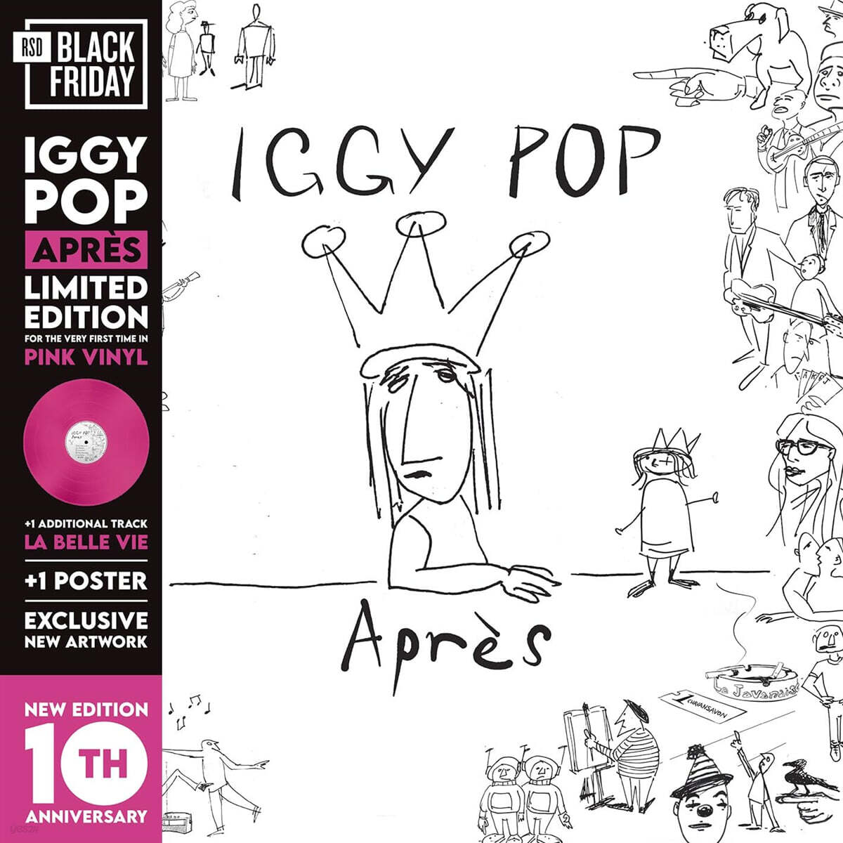 Iggy Pop (이기 팝) - Apres [핑크 컬러 LP]