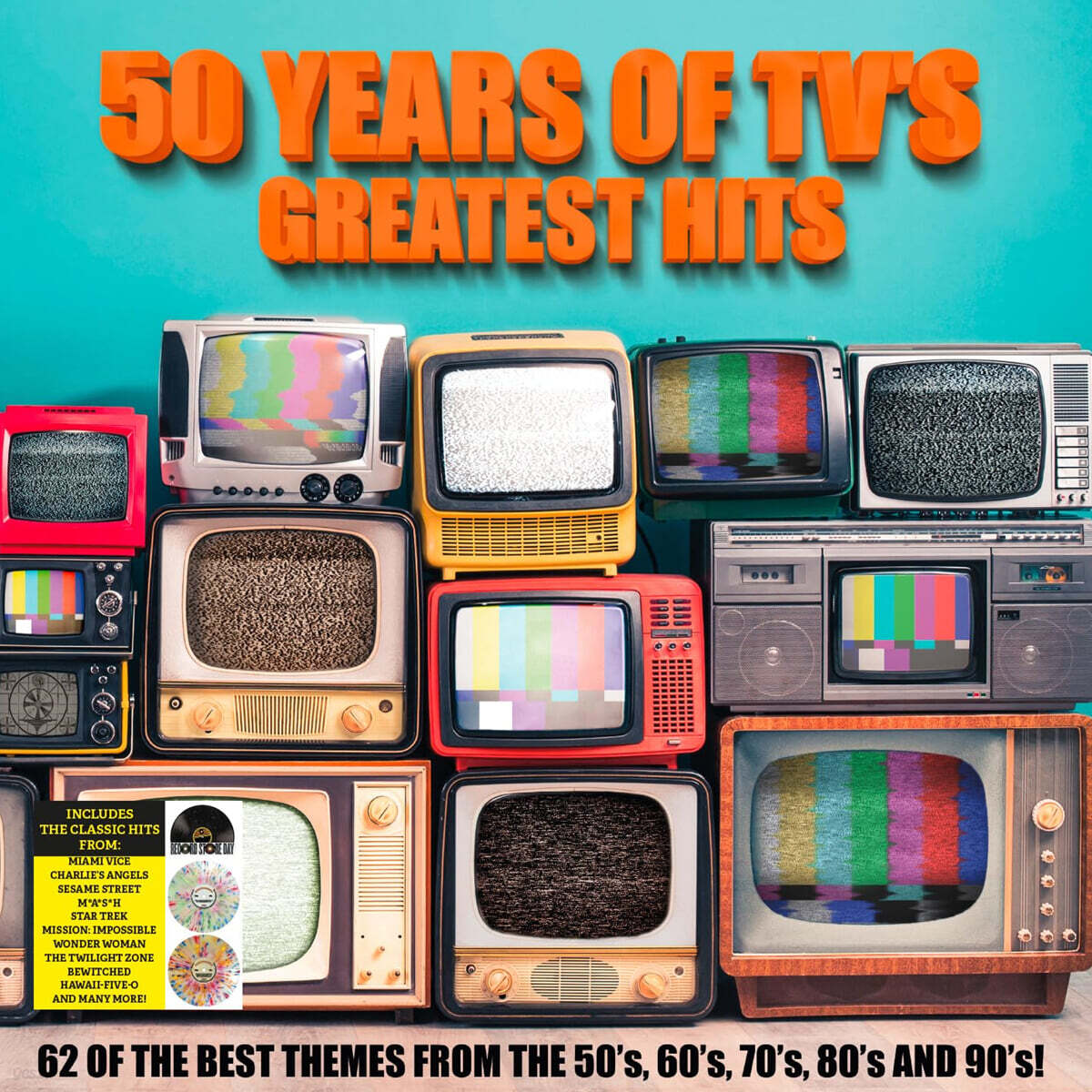 TV쇼 주제곡 모음집 (50 Years of TV's Greatest Hits) [스플래터 컬러 2LP]