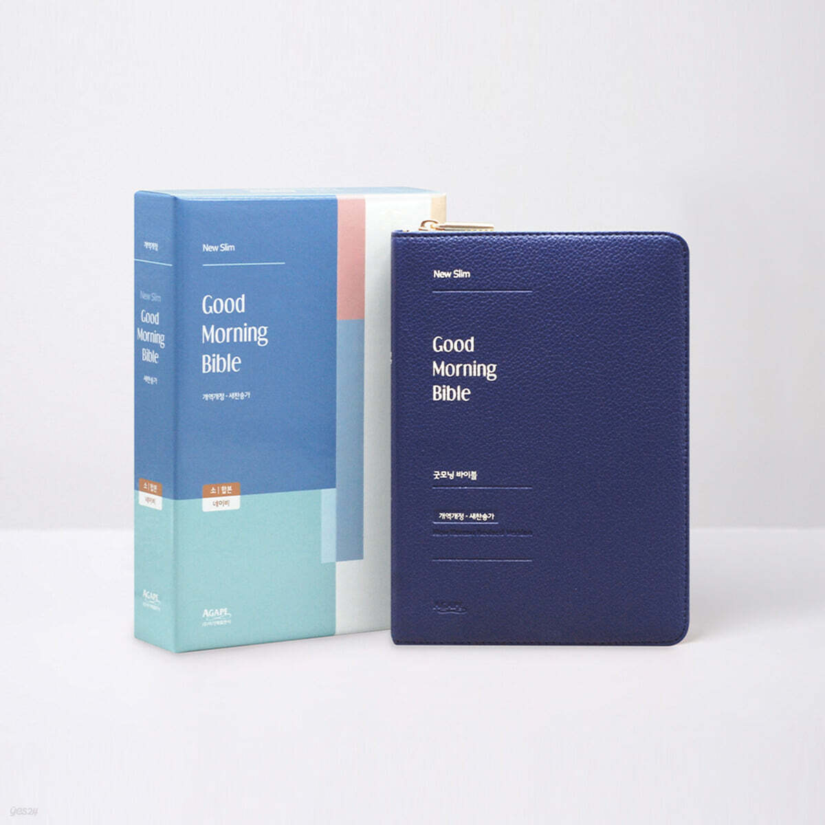 개역개정 뉴슬림 굿모닝바이블 (소합본/PU/막지퍼/네이비)