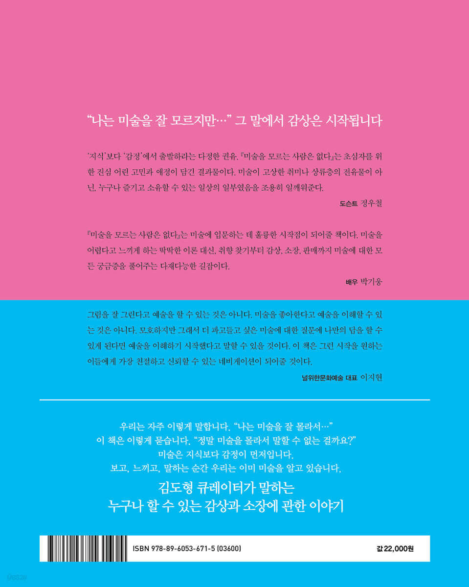 미술을 모르는 사람은 없다 | 김도형 | 마로니에북스 - 예스24