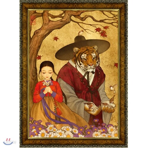 미녀와 야수 (PLP713/500조각/액자포함/38x52cm)
