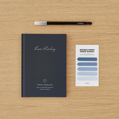 [리센스] 오늘의 기록_독서 필사 세트 (네이비)