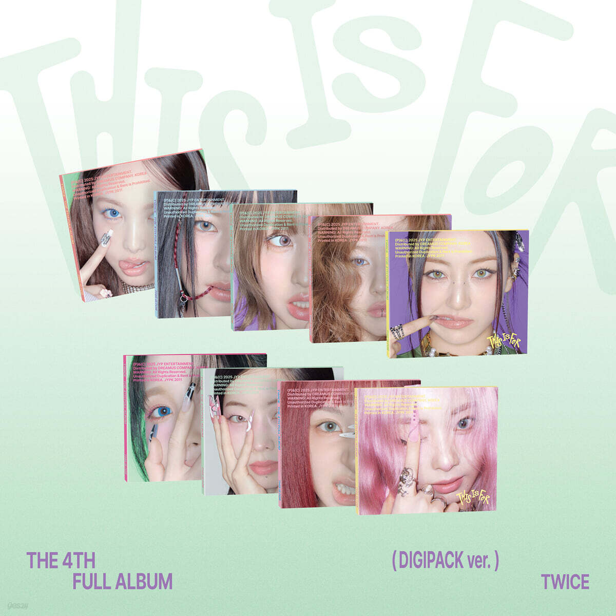 트와이스 (TWICE) - 4집 : THIS IS FOR [DIGIPACK ver.][9종 SET]