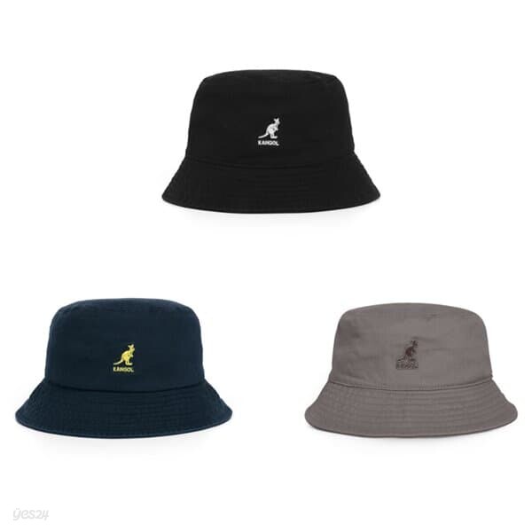 캉골 KANGOL 워시드 버킷햇 [4size 여름 벙거지 모자 공용 남자 여자 남성 여성 사파리 등산 낚시 골프 캠핑 챙 정글모]