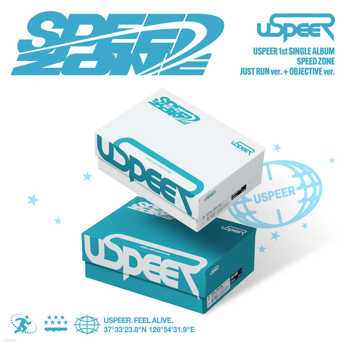 USPEER (유스피어) - 1st SINGLE ALBUM [SPEED ZONE][2종 SET]