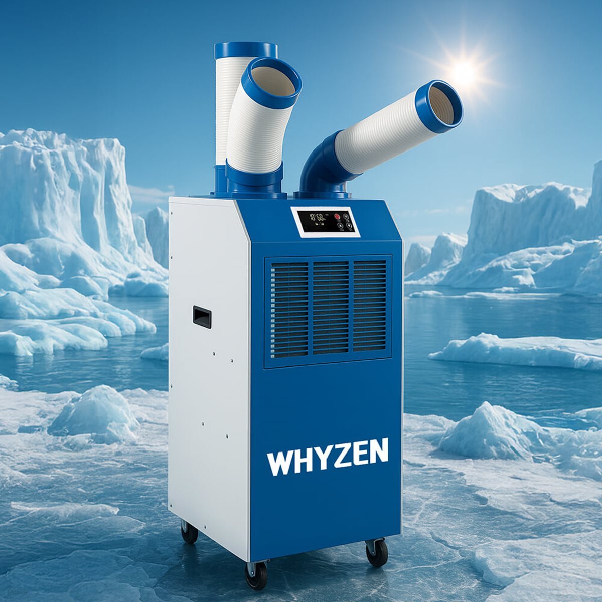 와이젠 산업용 2구 업소용  이동식 에어컨 YZEN-K4900
