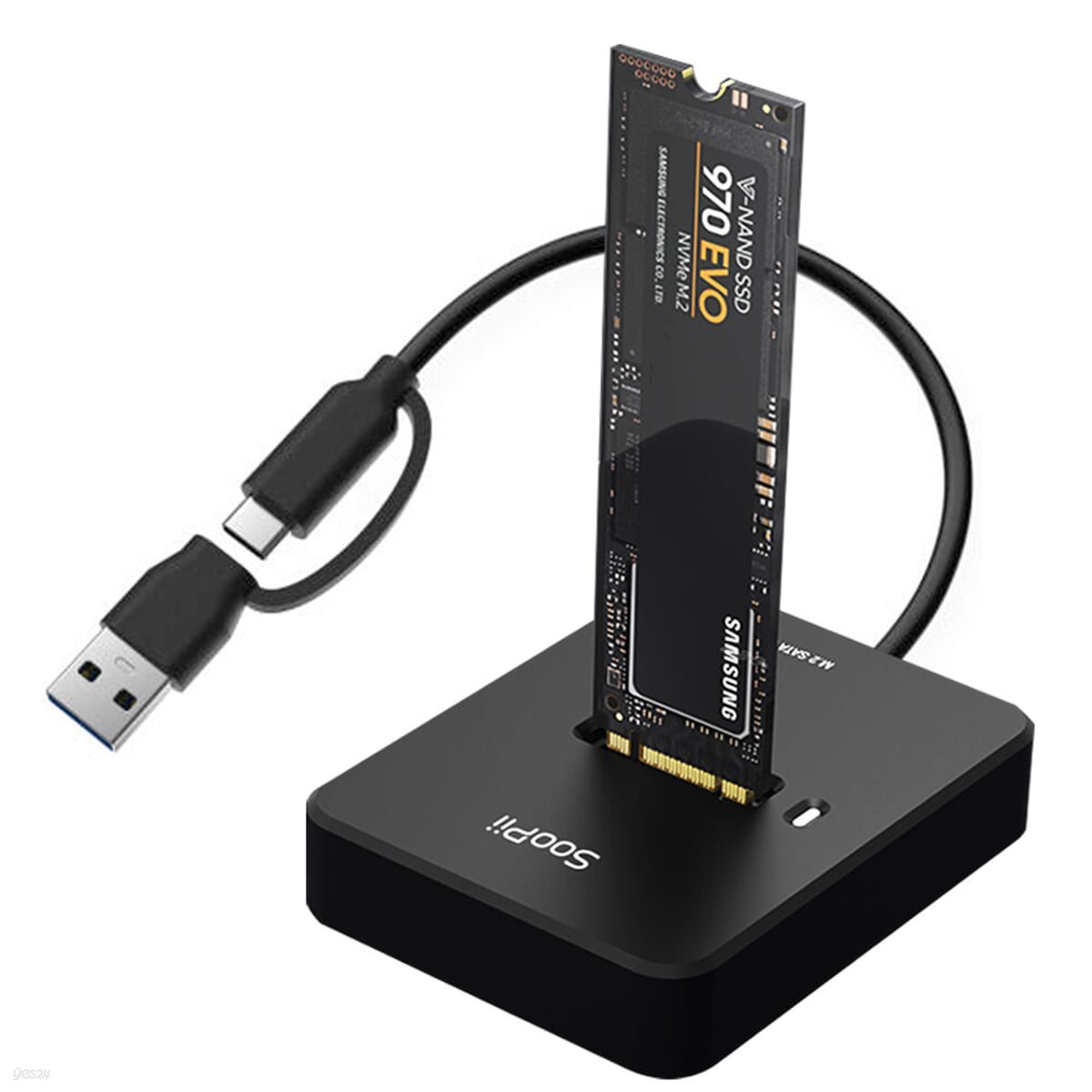 M.2 NVMe SSD Gen2 10G 고속 도킹스테이션 인클로저 외장케이스 방열효과 SD02A