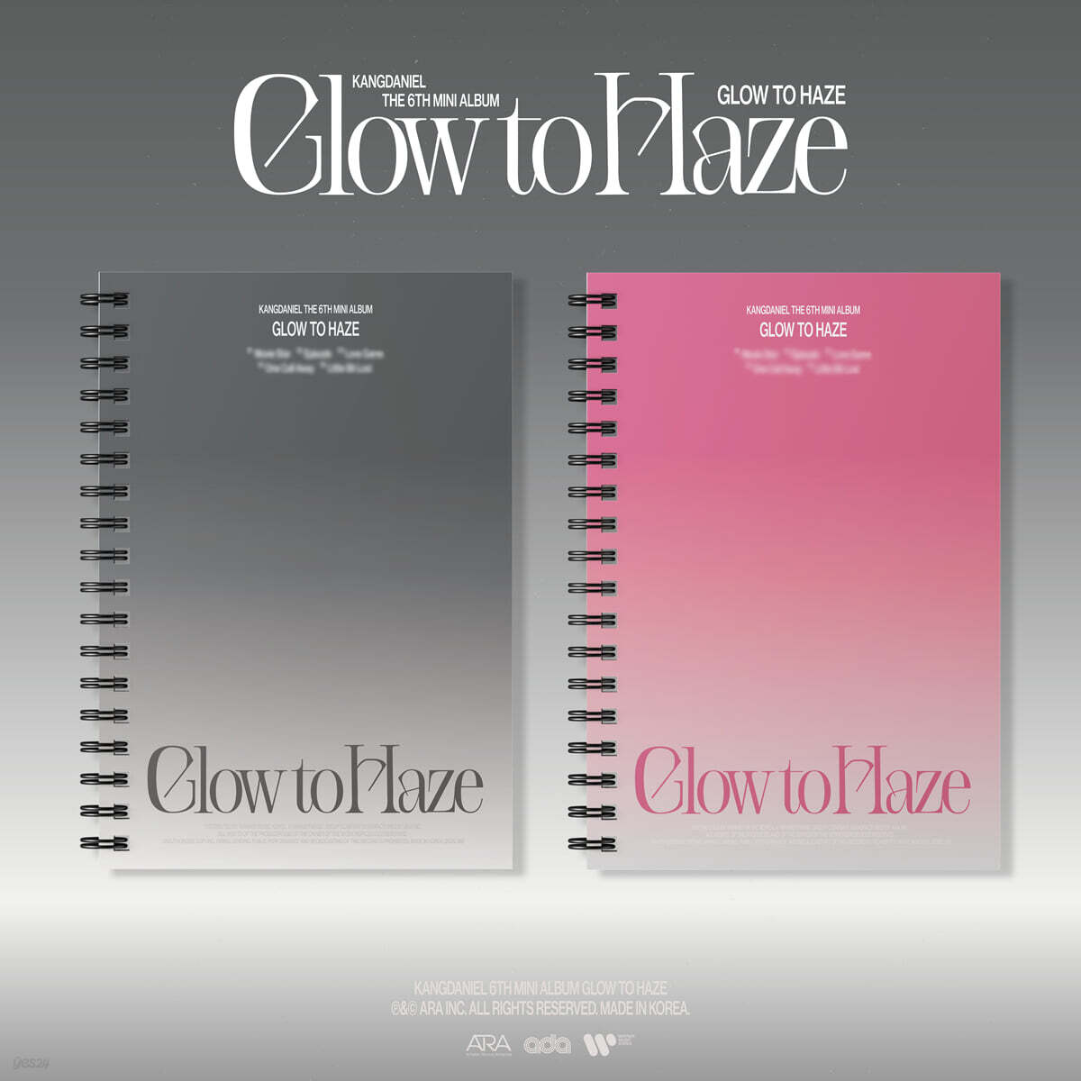 강다니엘 (KANGDANIEL) - 미니앨범 6집 : Glow to Haze [2종 SET]