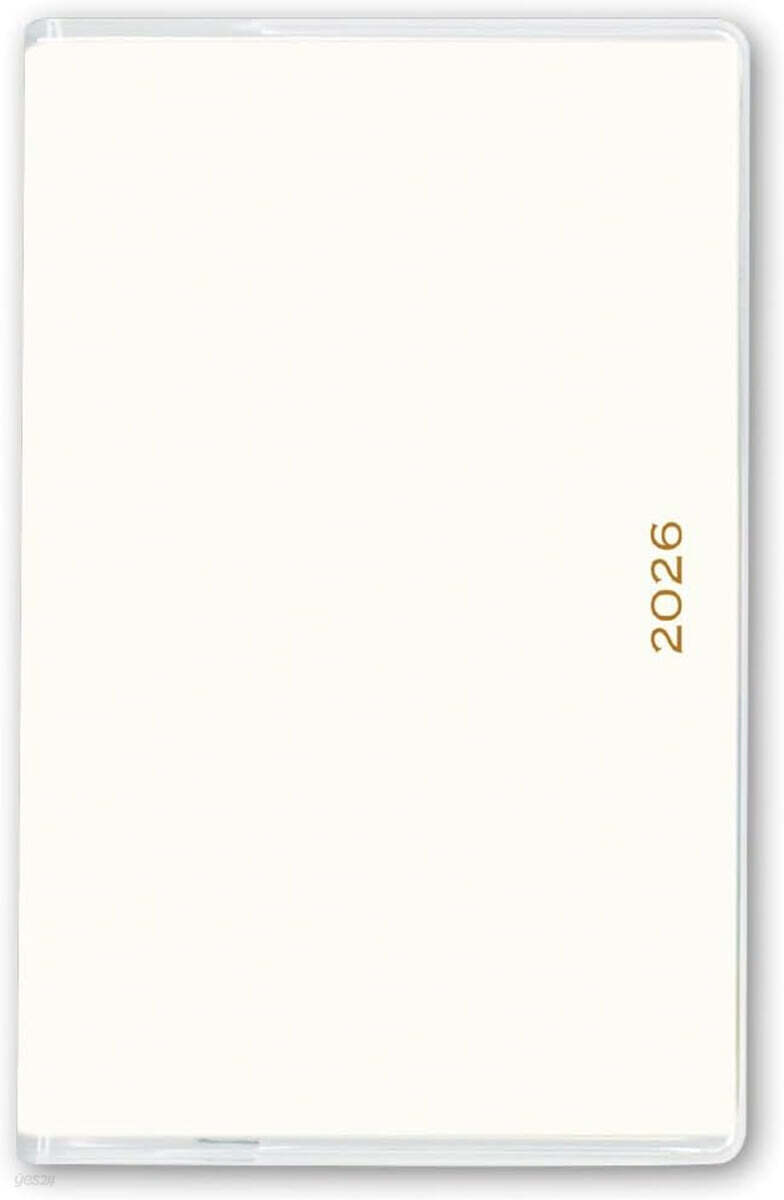 能率 ペイジェム 手帳 2026年 ウィ-クリ- コンパクト メモ ホワイト 2207 (2025年 12月始まり)