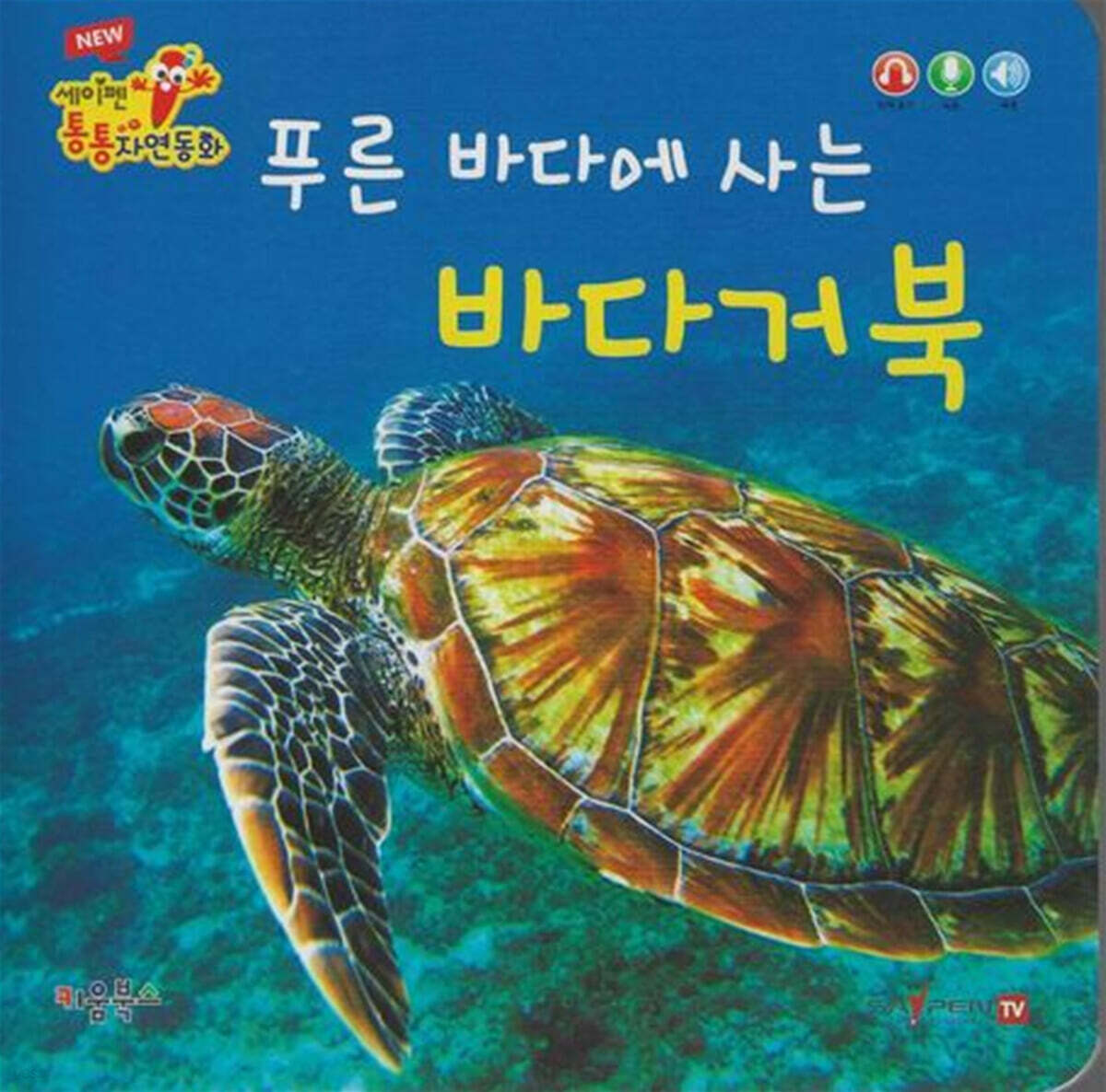 푸른바다에 사는 바다거북