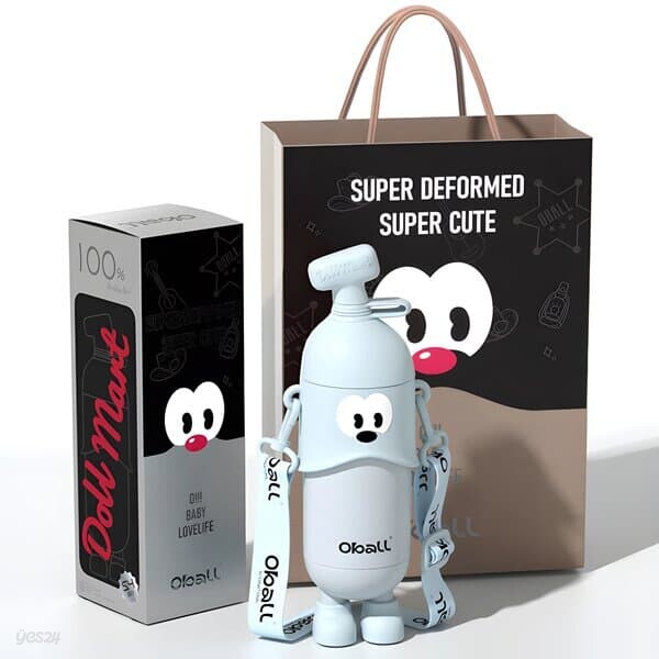 도도 오볼텀블러 400ml 스텐316 블루 보온 보냉 어린이 물병