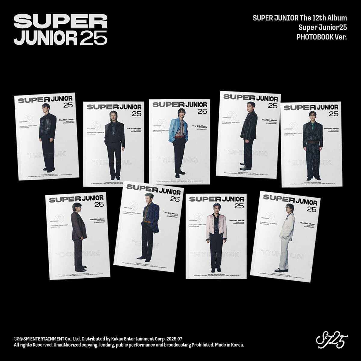 슈퍼주니어 (SUPER JUNIOR) - 12집 : Super Junior25 [PHOTOBOOK Ver.][9종 중 1종 랜덤발송]