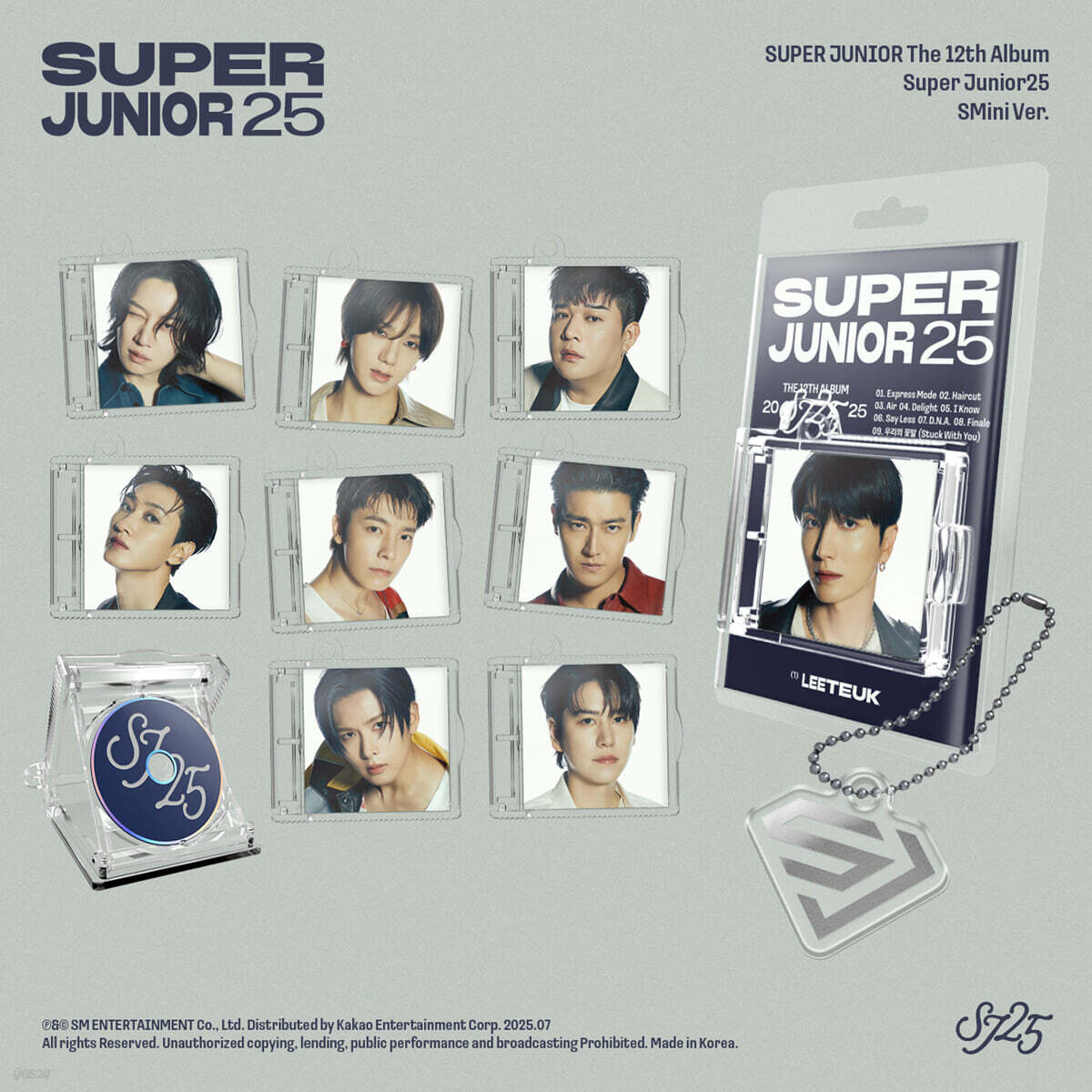 슈퍼주니어 (SUPER JUNIOR) - 12집 : Super Junior25 [SMini Ver.](스마트앨범) [9종 중 1종 랜덤발송]