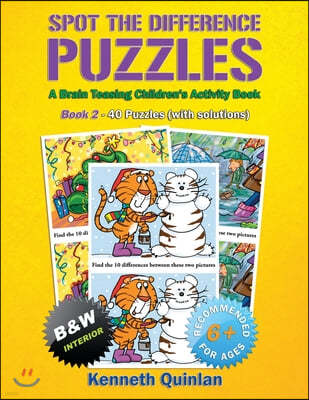 Spot the Difference Puzzles: A Brain Teasing Children's Activity Book - Book 2