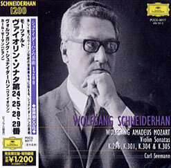 Mozart : Violin Sonata No.24ㆍ25ㆍ28ㆍ29: Wolfgang Schneiderhan