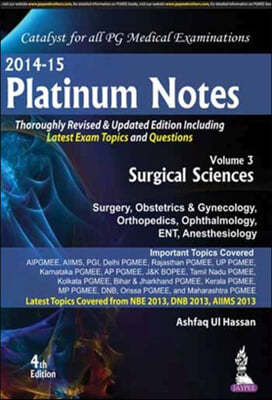 Platinum Notes: Surgical Sciences