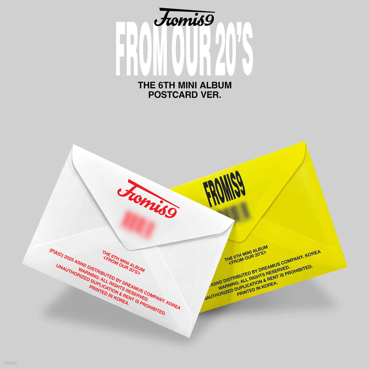 프로미스나인 (fromis_9) - 미니앨범 6집 : From Our 20’s [Postcard Ver.][2종 중 1종 랜덤발송]