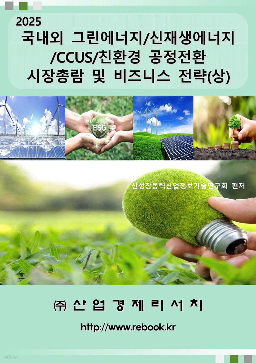 2025 국내외 그린에너지/신재생에너지/CCUS/친환경 공정전환 시장총람 및 비즈니스 전략 (상)