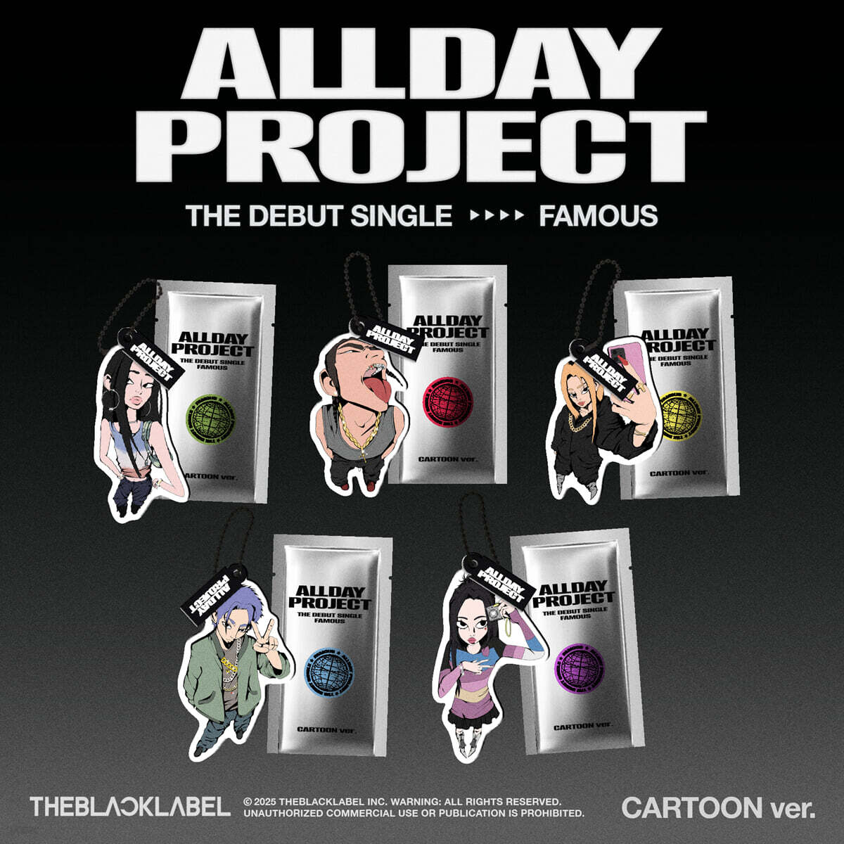 ALLDAY PROJECT ADP [CARTOON ver. 5種セット] 楽天市場】CARTOON ver / ALLDAY PROJECT - FAMOUS / THE DEBUT