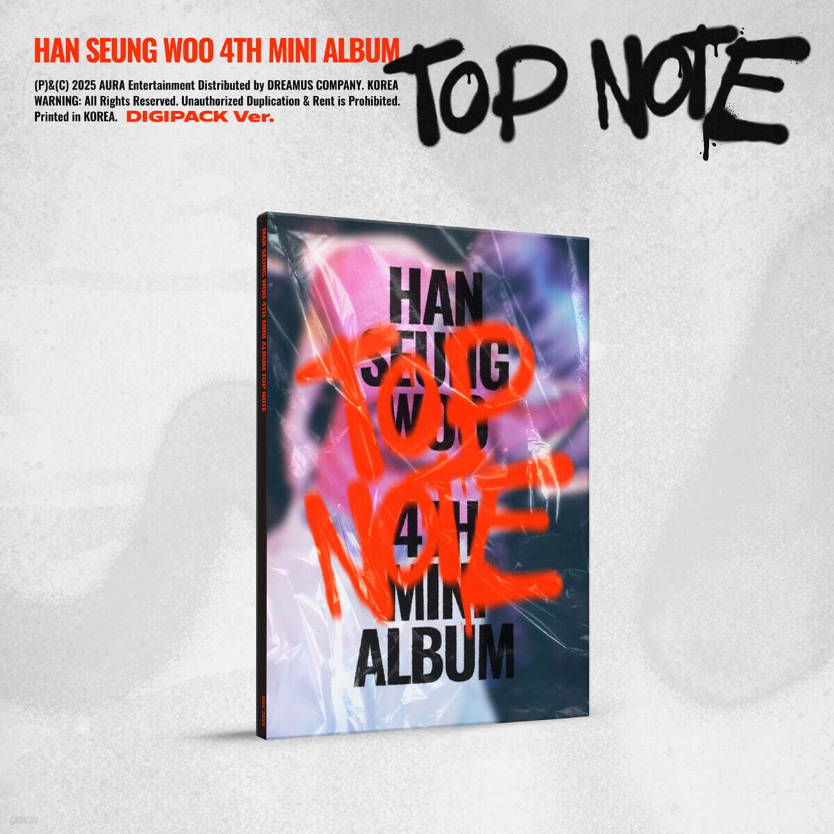 한승우 (HAN SEUNG WOO) - 미니앨범 4집 : TOP NOTE [Digipack Ver.]