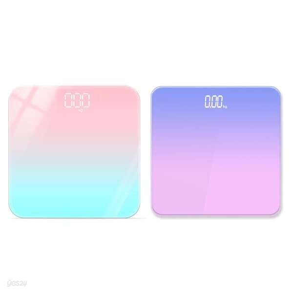 디지털 체중계 가정용 최대216kg 온도표시 LED