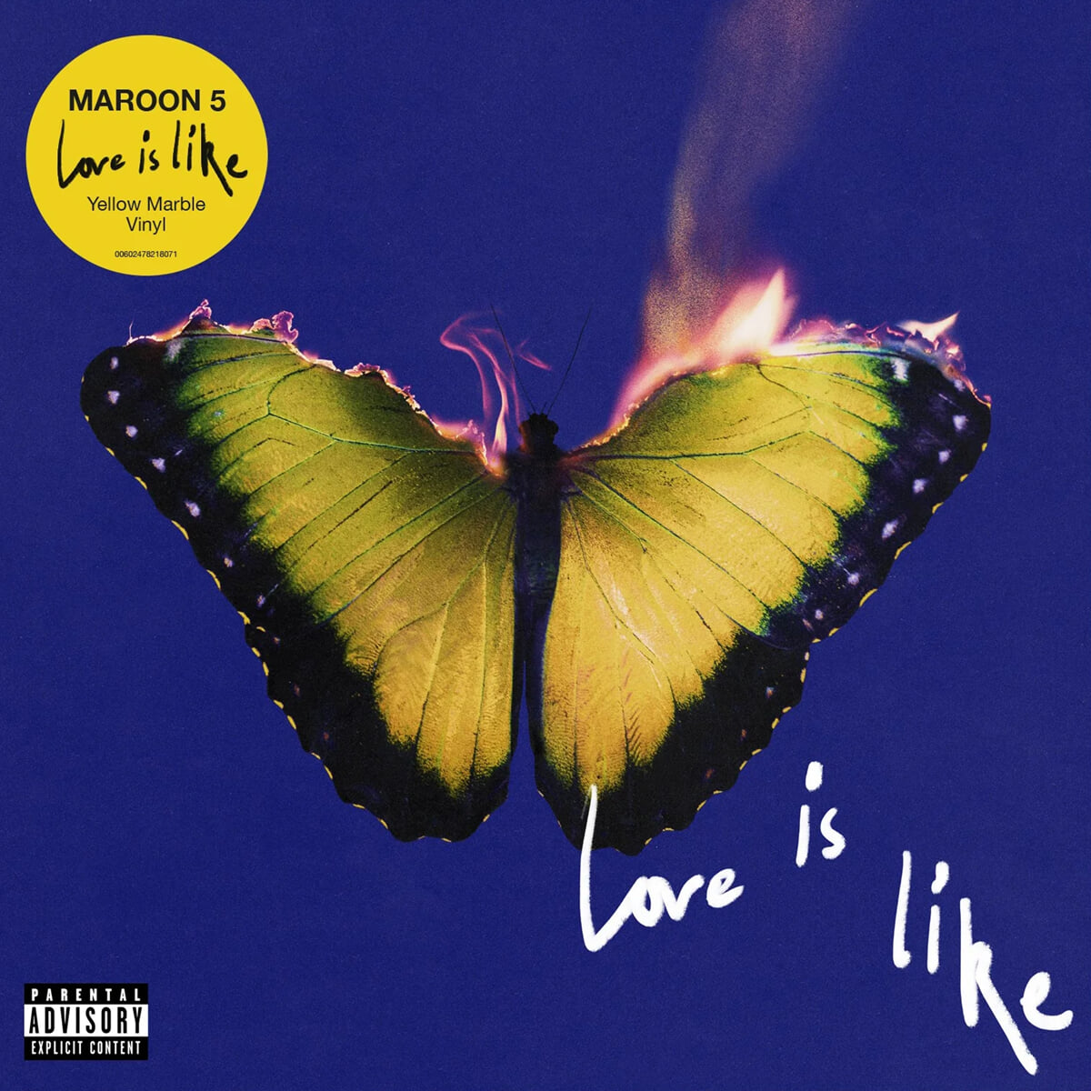 Maroon 5 (마룬 파이브) - 8집 Love Is Like [옐로우 마블 컬러 LP]