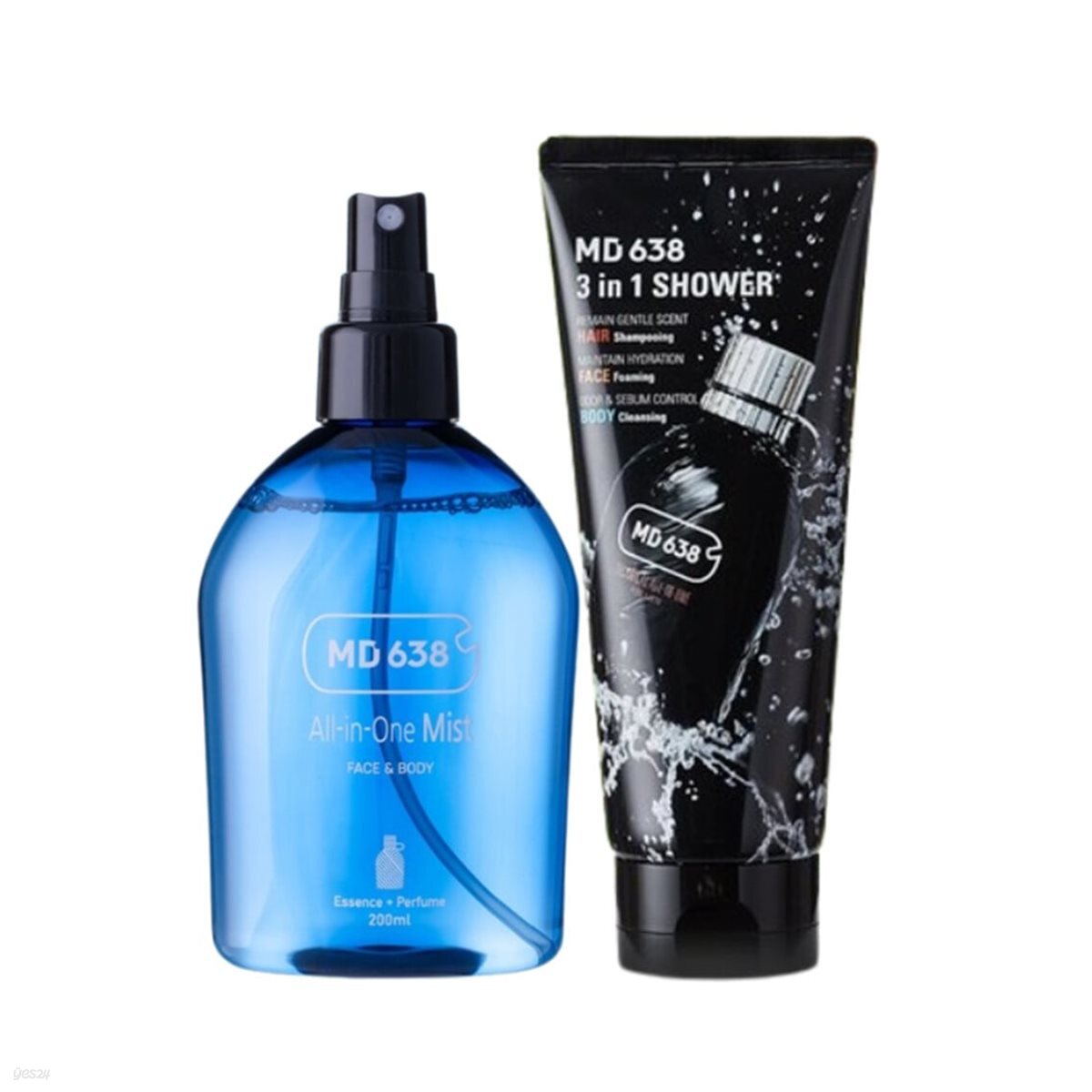 [MD638] 테크니컬 올인원 미스트  200ml 1개+남성 올인원 3 in 1 샤워 (바디워시+샴푸+폼클렌저) x 1개