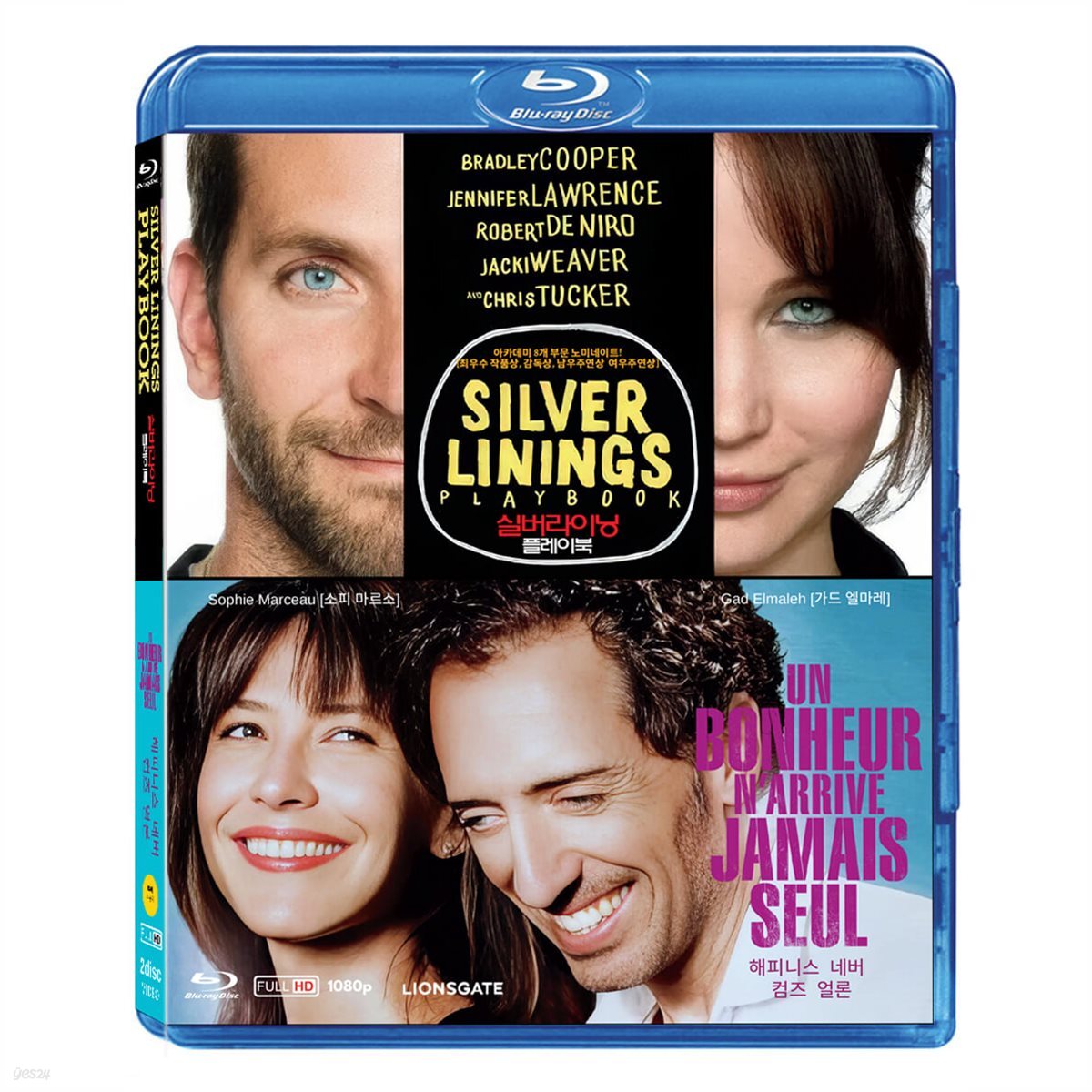 Silver Linings Playbook/happiness Never Comes Alone Blu-ray 2-Disc Korea Import