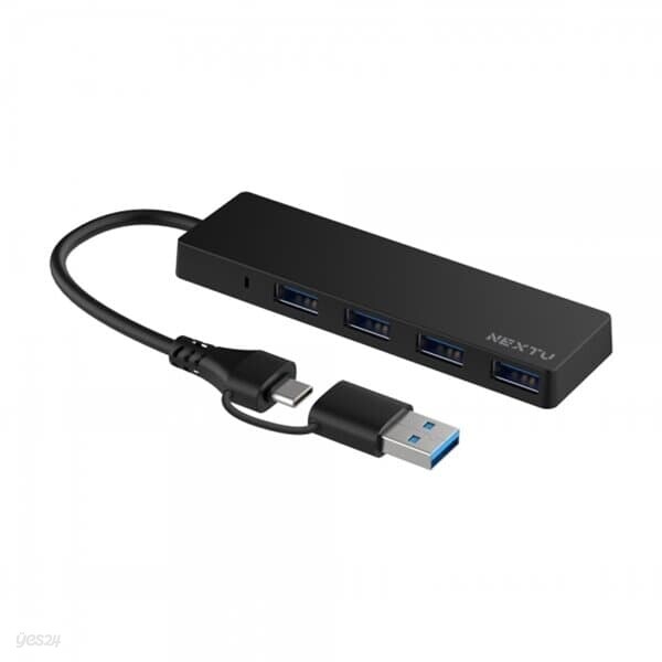 NEXTU 유다한 4포트 멀티포트 2in1 USB 3.0 허브