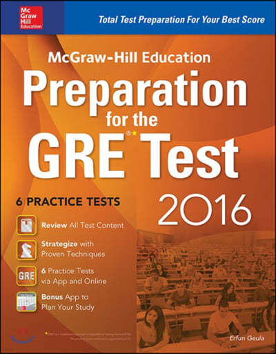 Mcgraw-Hill Education Preparation for the GRE Test 2016