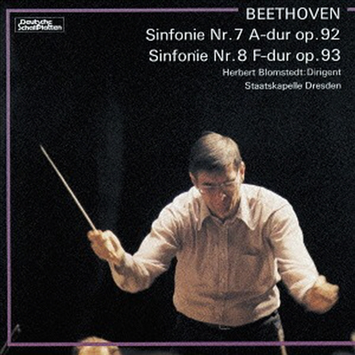 亥:  7, 8 (Beethoven: Symphony No.7 & 8) (Remastered)(Ϻ)(CD) - Herbert Blomstedt